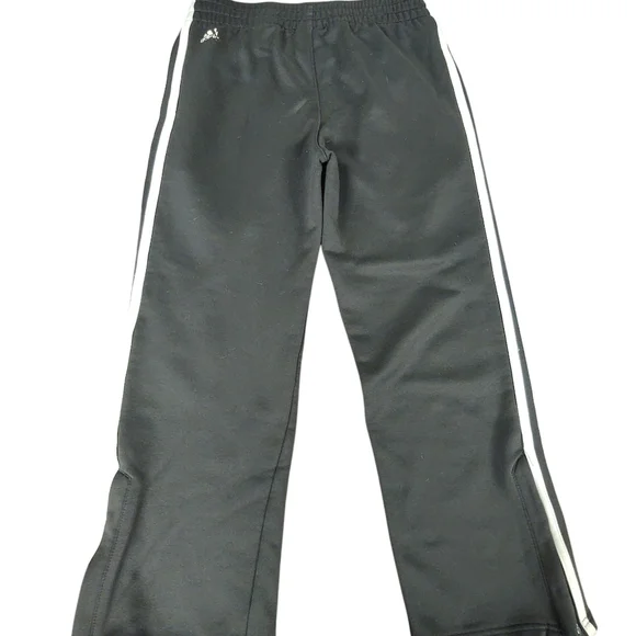 Preloved Adidas Kids Black Pants with White Stripes Size M 10/12 - Picture 2 of 4